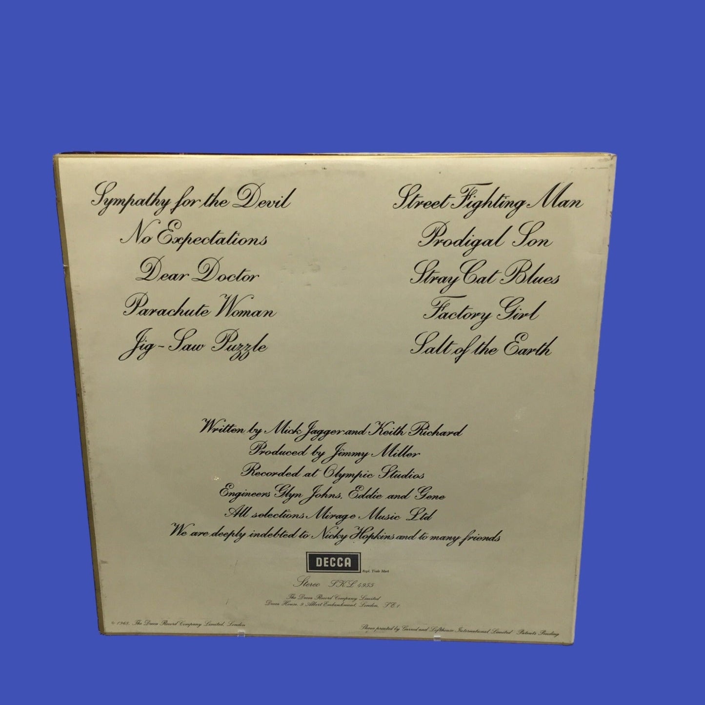 Rolling Stones - Beggars Banquet England Import Original Vinyl