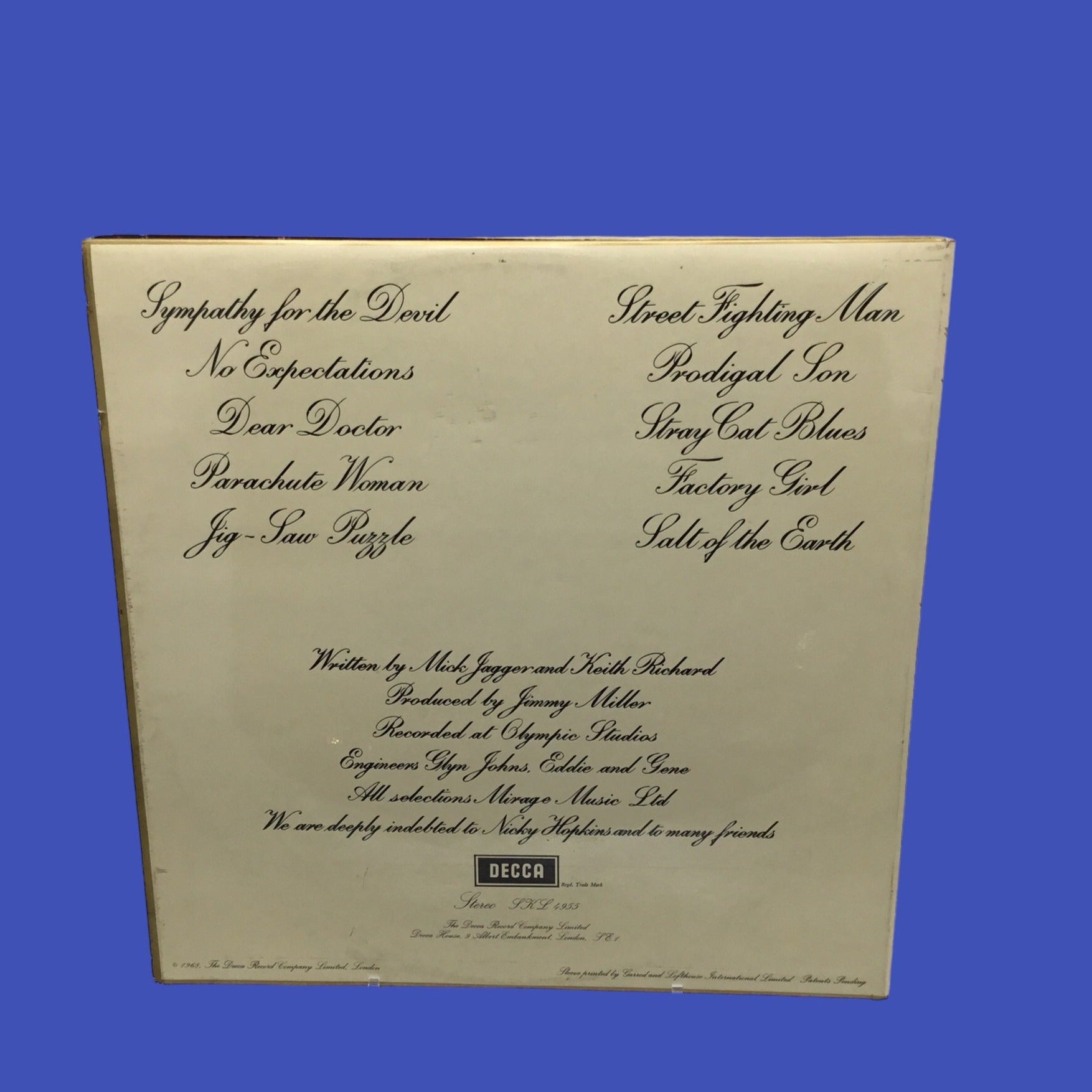 Rolling Stones - Beggars Banquet England Import Original Vinyl