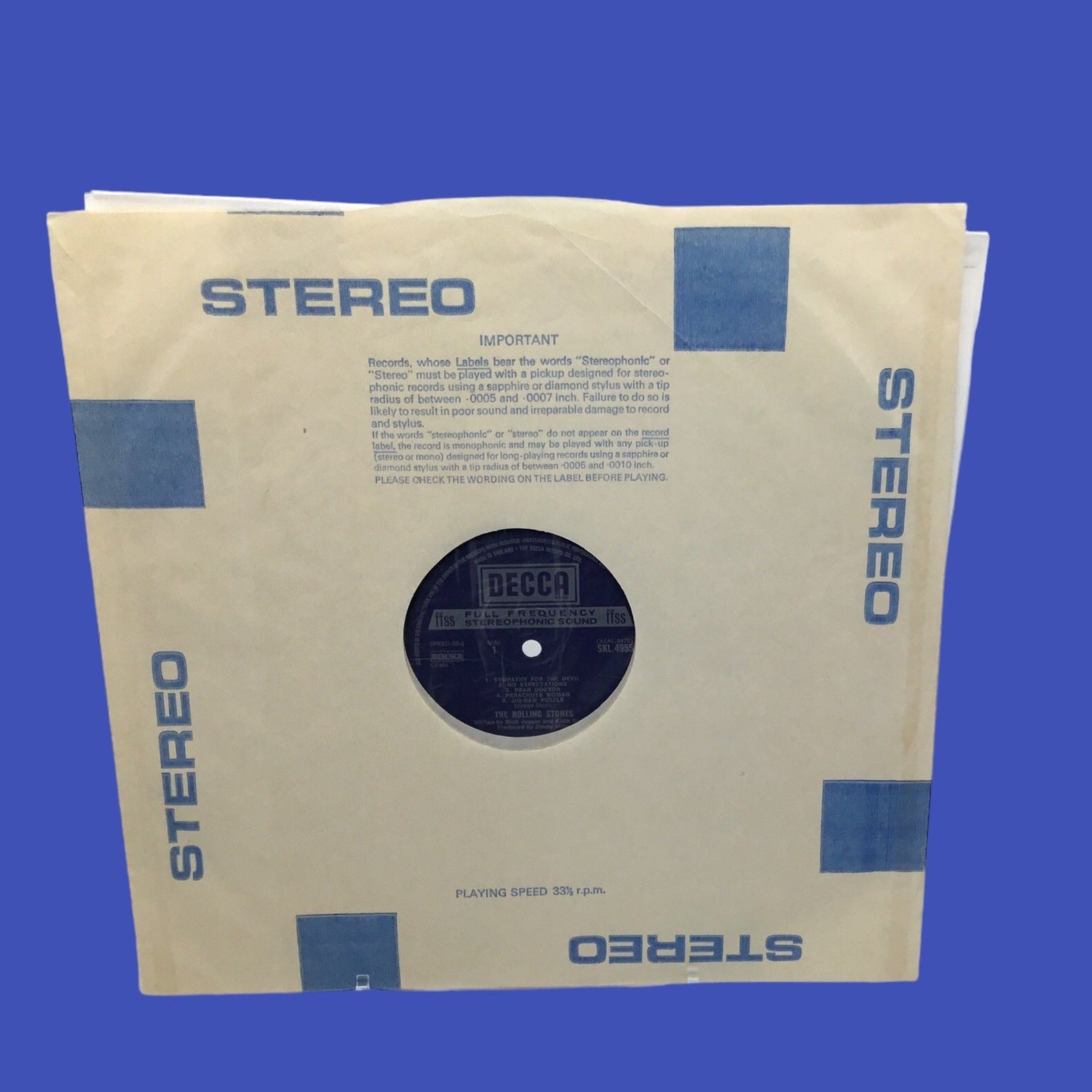 Rolling Stones - Beggars Banquet England Import Original Vinyl