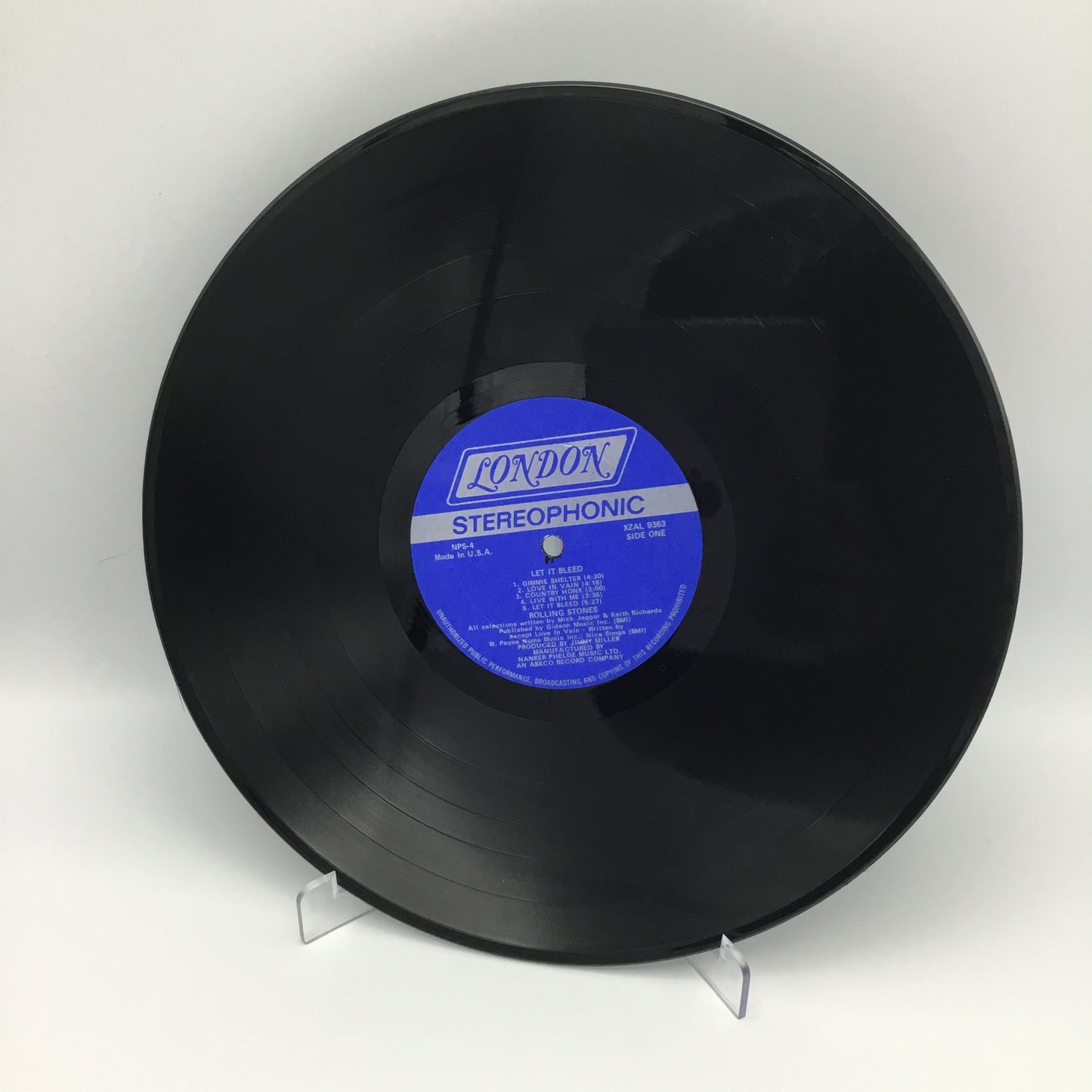 Rolling Stones LET IT BLEED Vinyl by London Records NPS-4 w/Orig Inner Sleeve