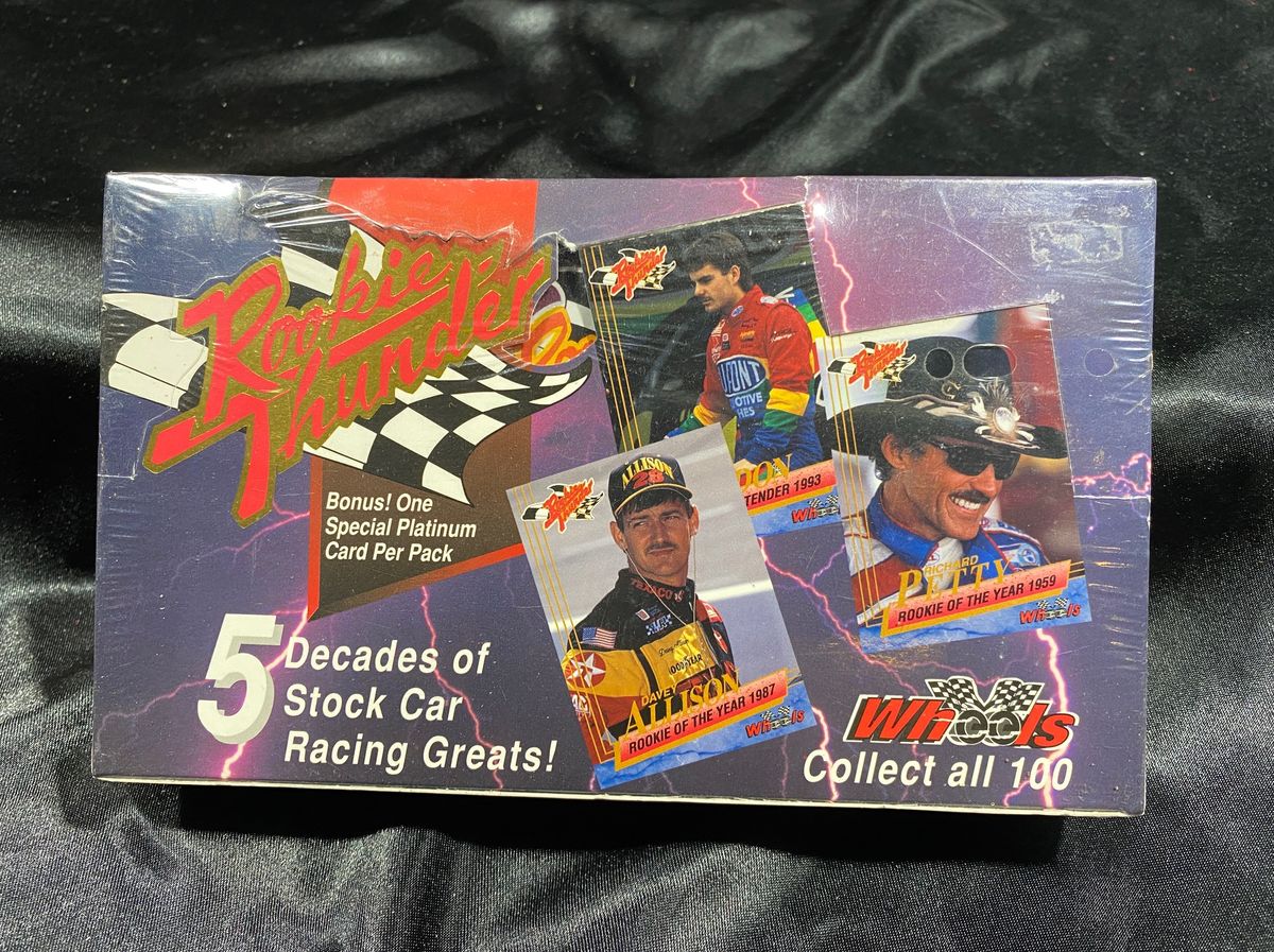 Rookie Thunder Wheels Stock Car Racing Cards Box NIB