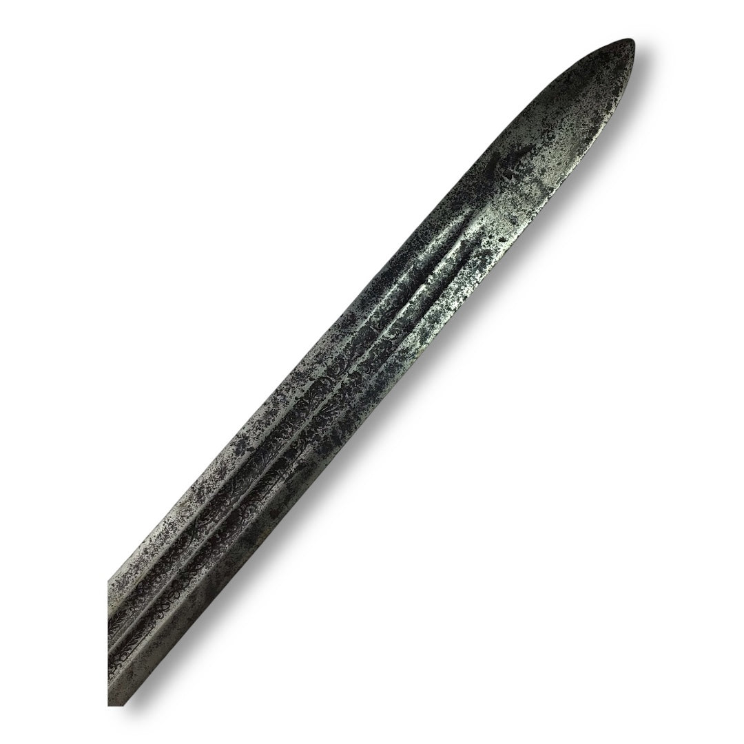 Russian Bukhara Silver Sword w/ Karelian Birch Accents