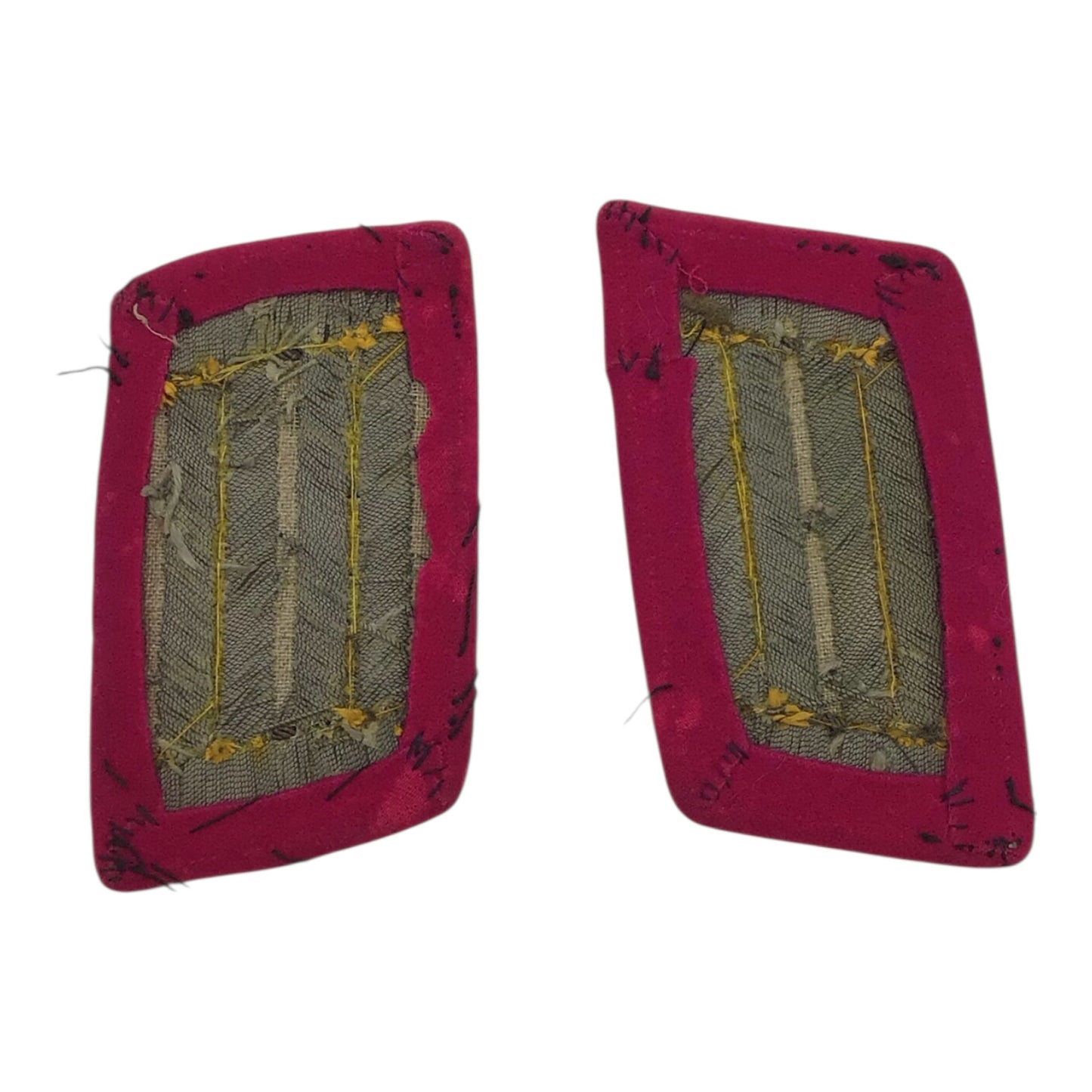 SS Sturmgeschütz Panzer Unit Collar Tabs with Pink Piping – Mint & Extremely Rare!!