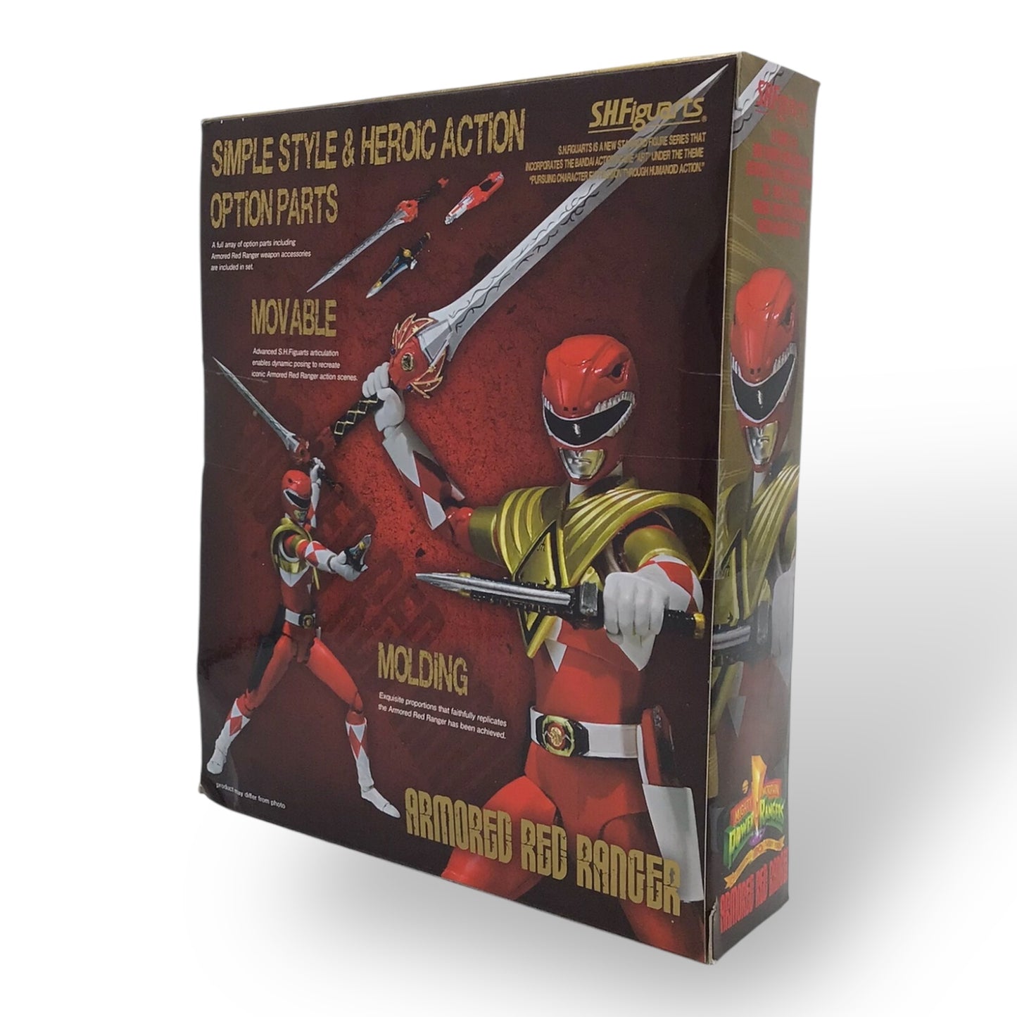 S.H. Figuarts MMPR Armored Red Ranger Jason Bandai Action Figure