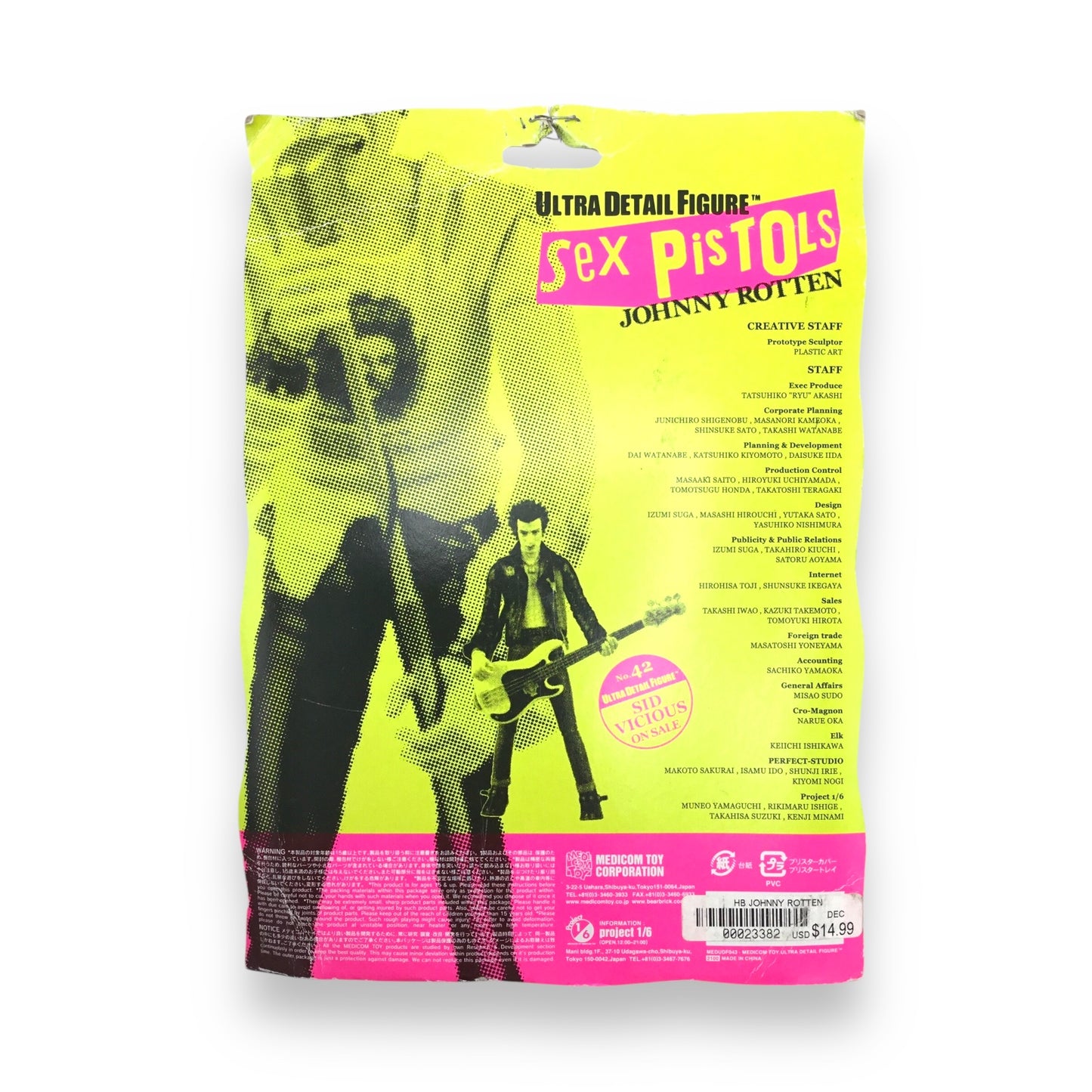 Sex Pistols Johnny Rotten Medicom Ultra Detail Action Figure