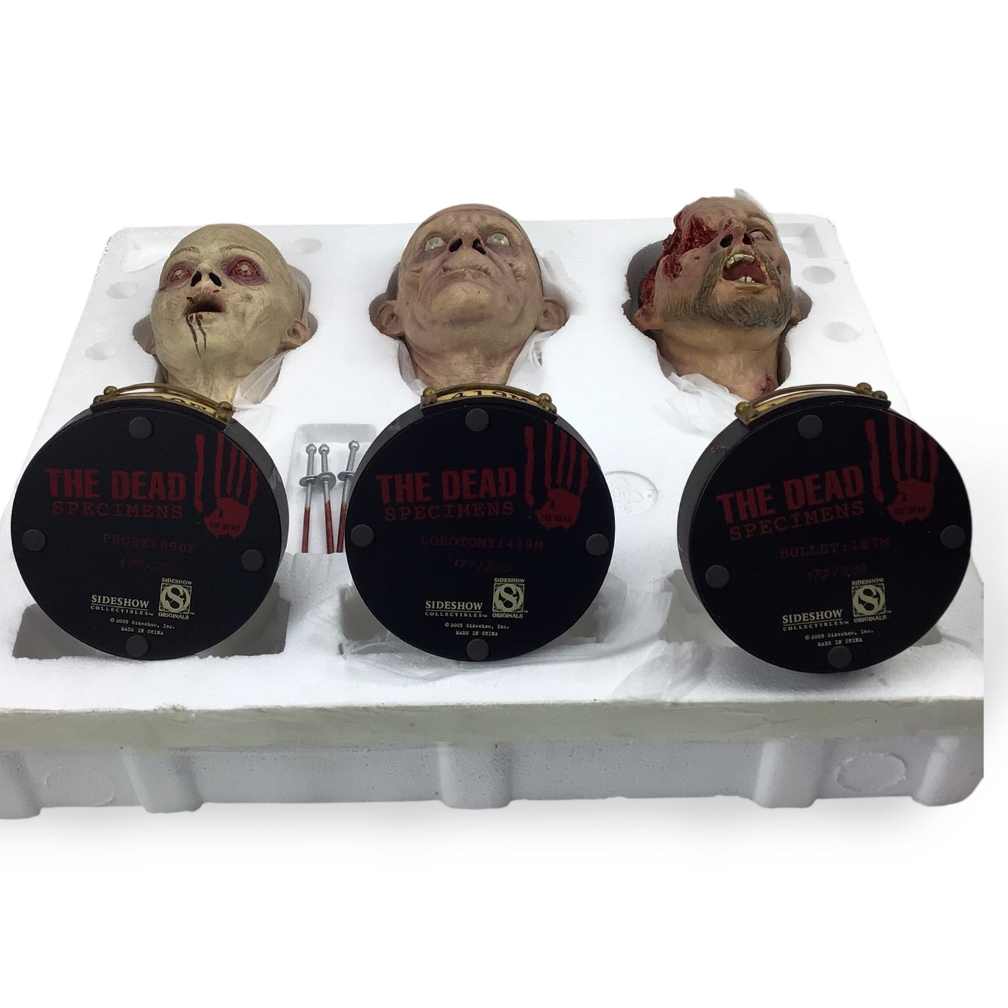 Sideshow The Dead Specimens Busts – LE #177/200 – Ultra Rare Set