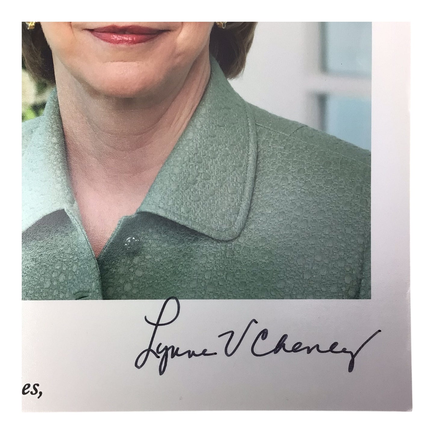 Signed Lynne V. Cheney Photograph