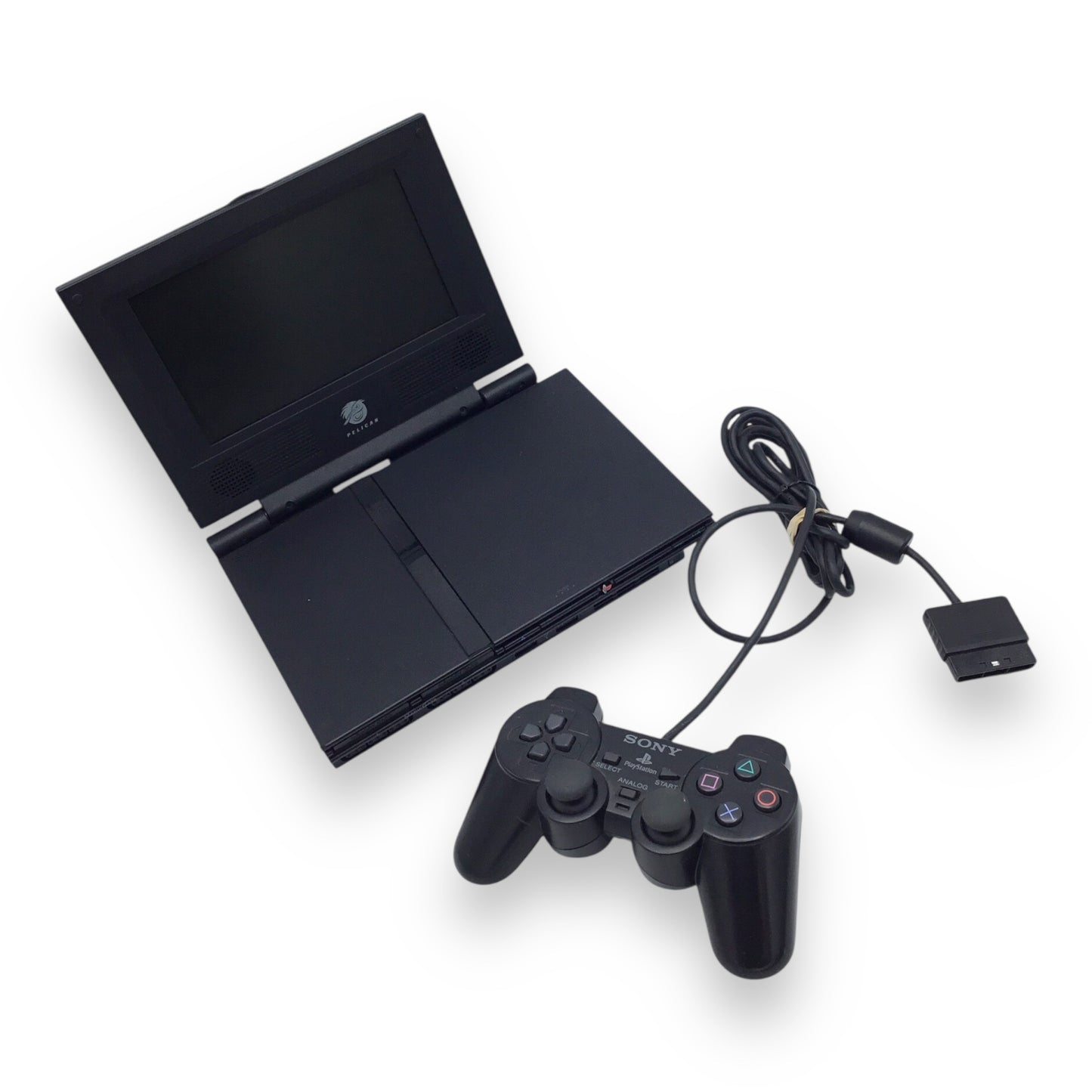 Sony PlayStation 2 Slim SCPH-70012 Console w/ Pelican Screen, Controller & Cables – Tested
