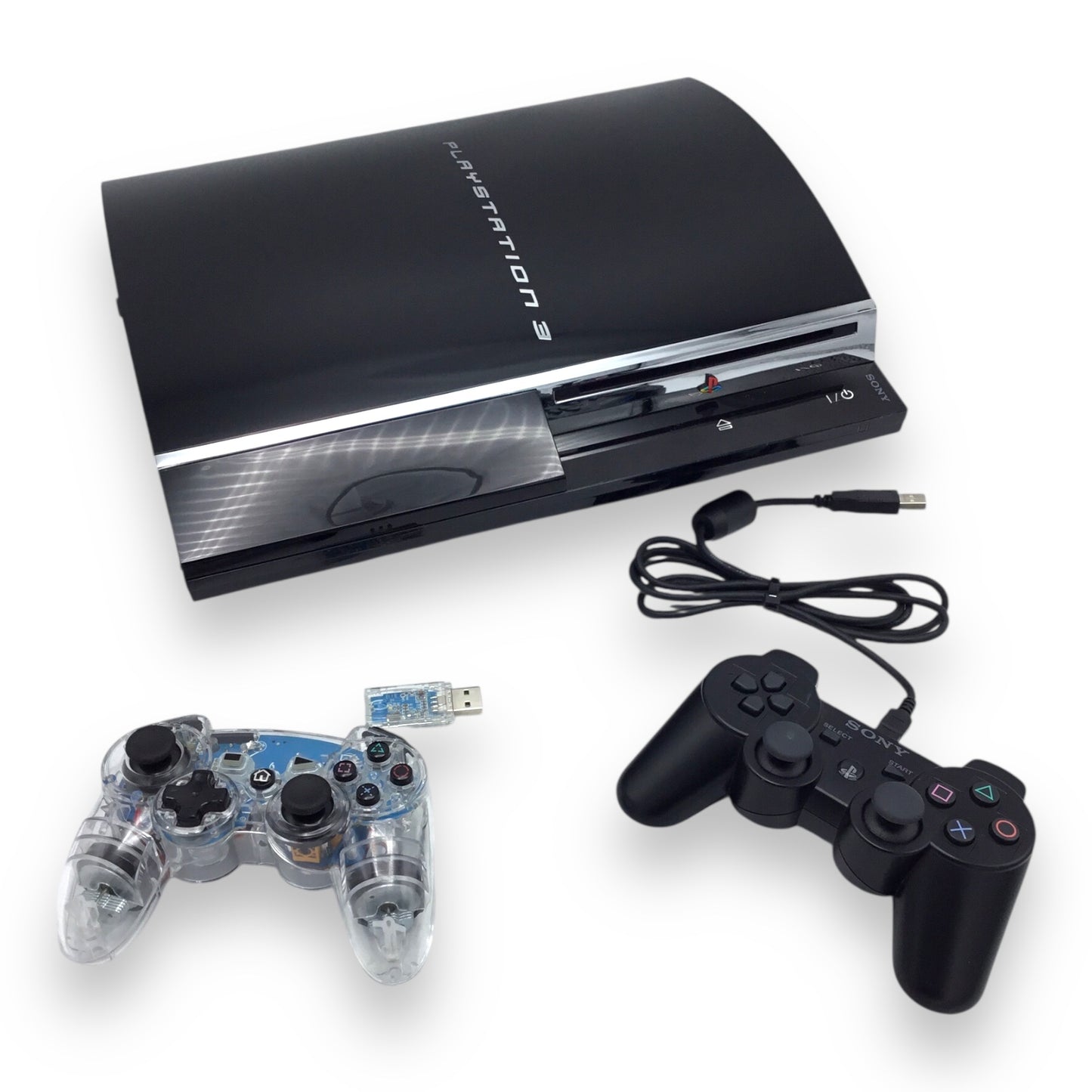 Sony PlayStation 3 PS3 60GB CECHE01 Console w/ Cables & 2 Controllers – Tested