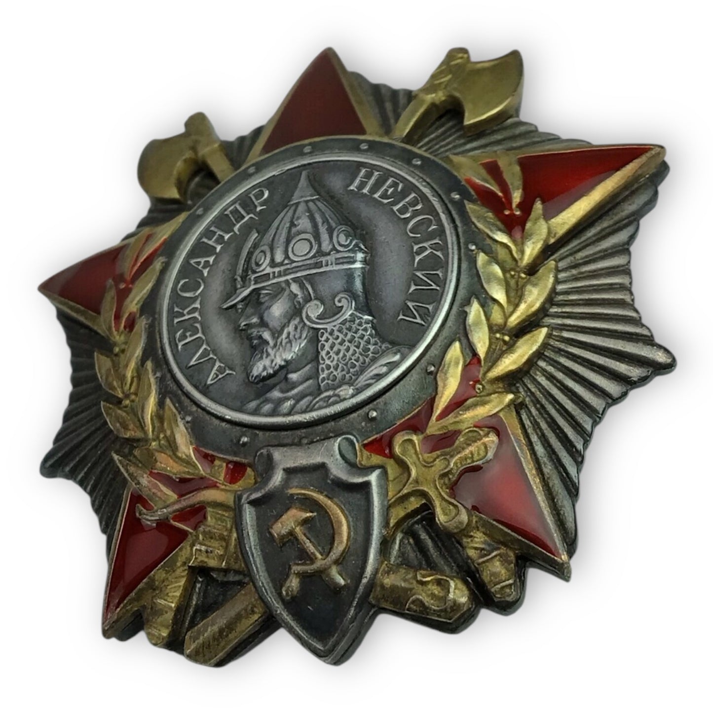 Soviet WW2 Extremely Rare Order of Alexander Nevsky Early Serial #6302