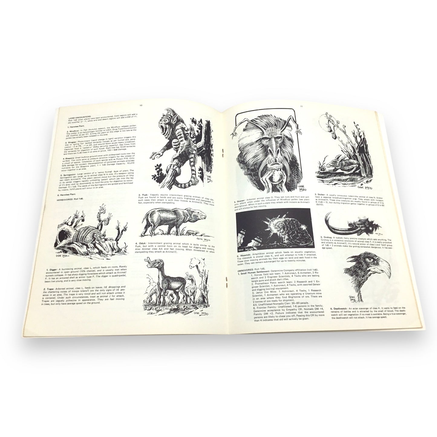 Space Opera Supplements, Set of 7 Books Fantasy Games Unlimited