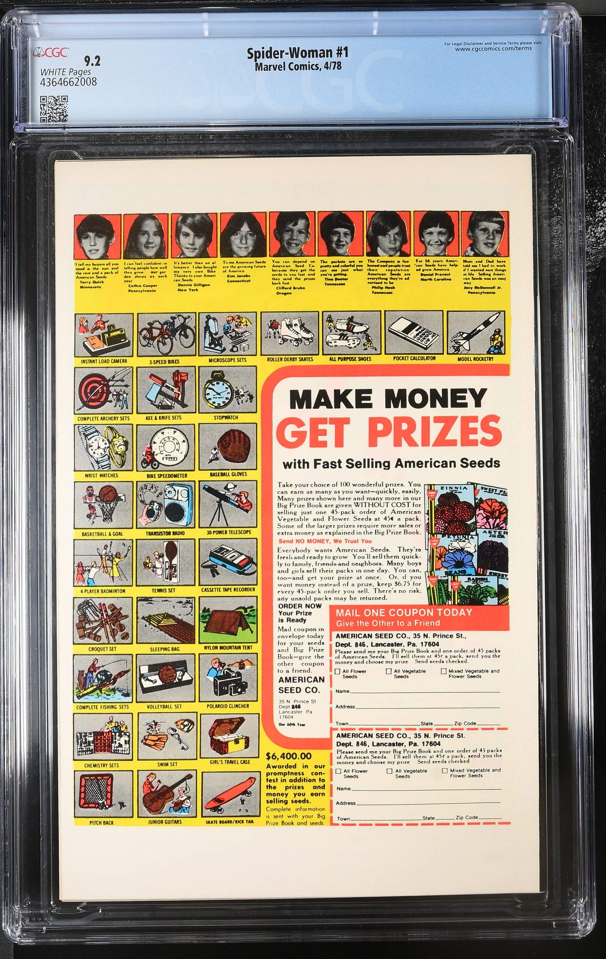 Spider-Woman #1 - Marvel 1978 - CGC 9.2 - "...A Future Uncertain!"
