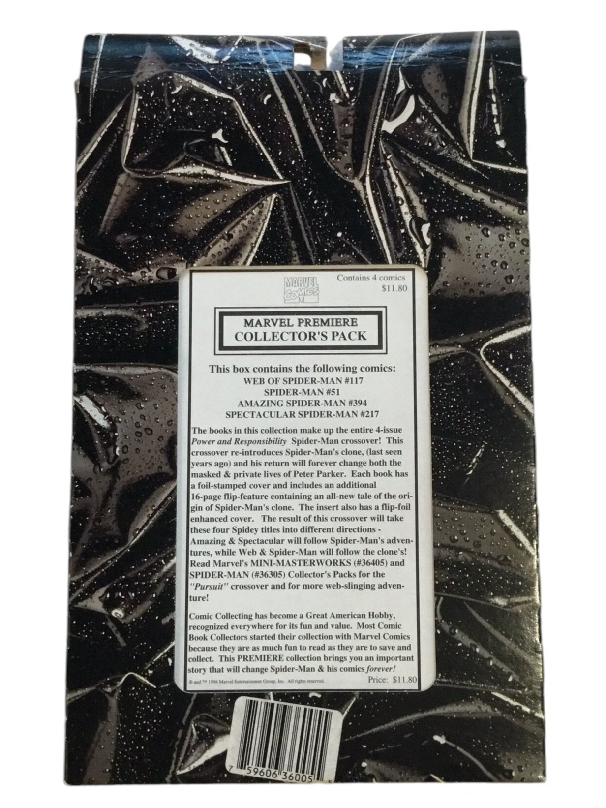 Spiderman Marvel Premiere Pack (1994) - Power and Responsibility - Four Issue Collector's Pack