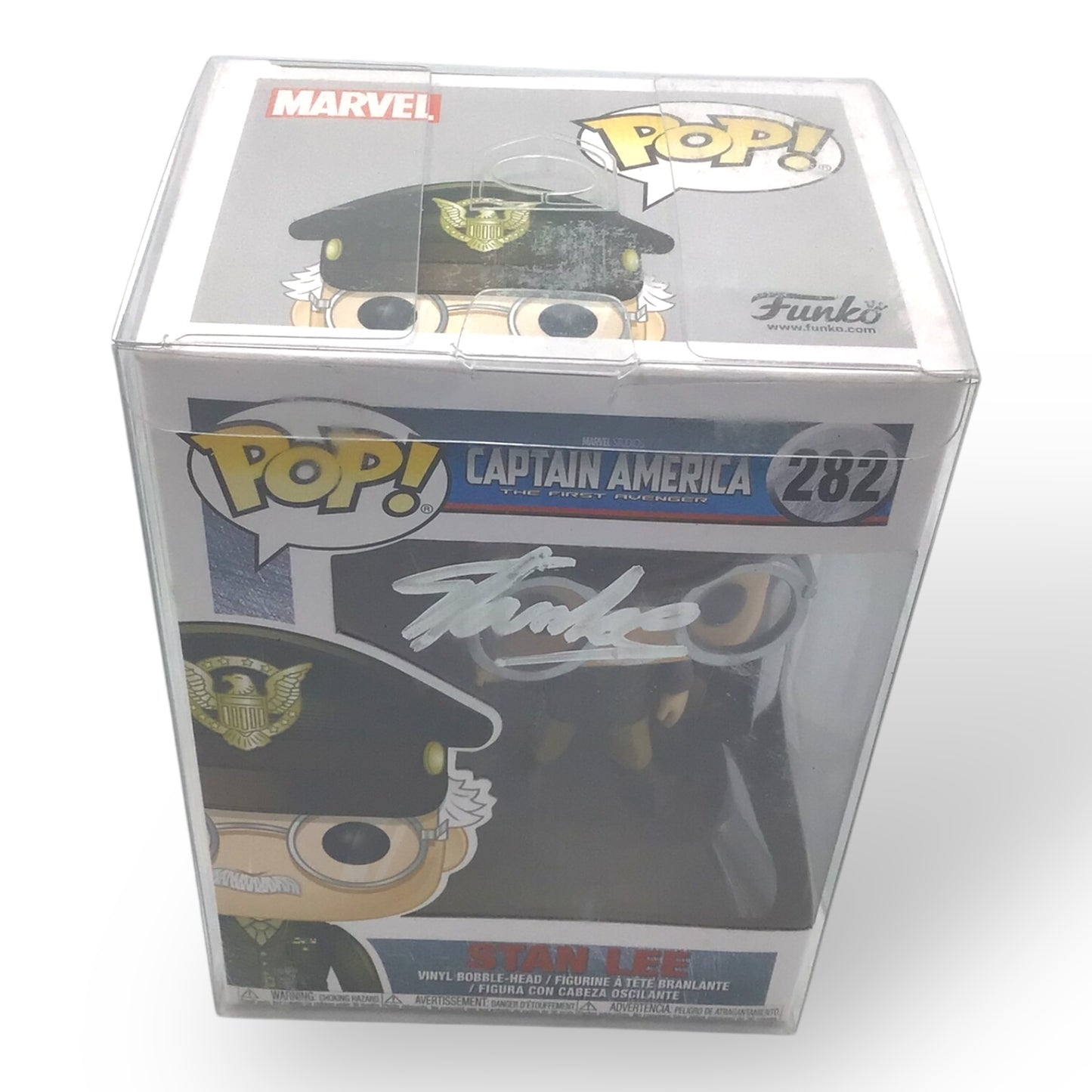 Stan Lee Autographed Captain America Funko Pop – The First Avenger #282
