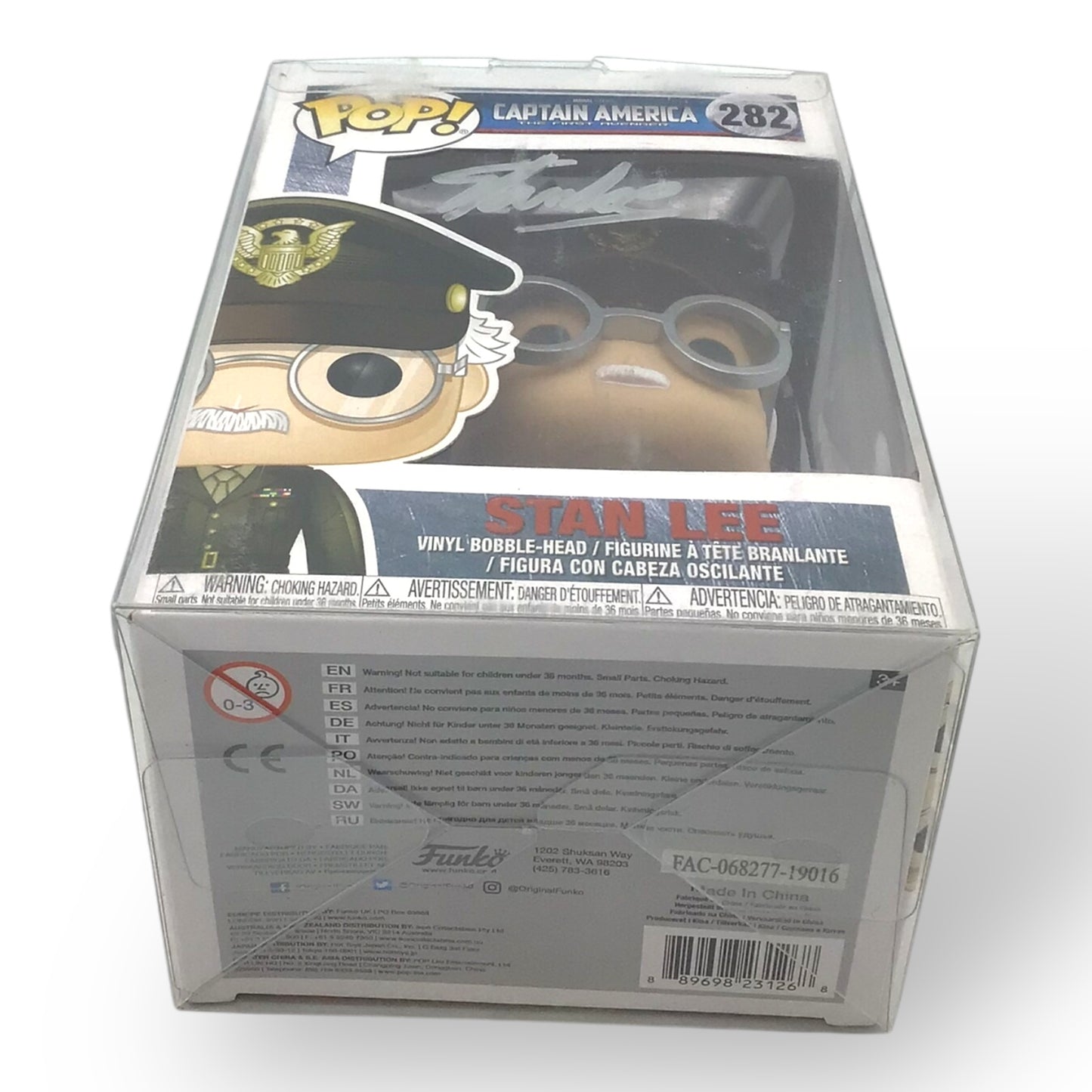 Stan Lee Autographed Captain America Funko Pop – The First Avenger #282