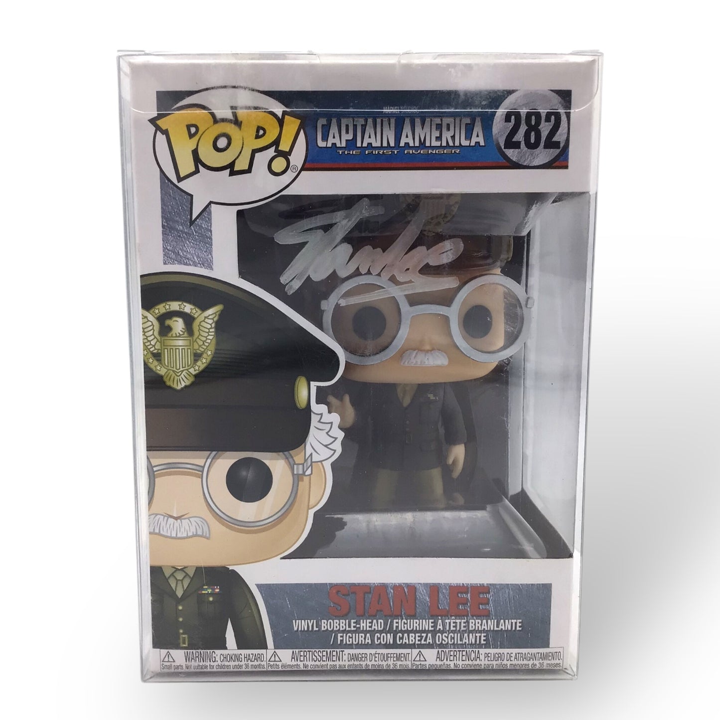 Stan Lee Autographed Captain America Funko Pop – The First Avenger #282