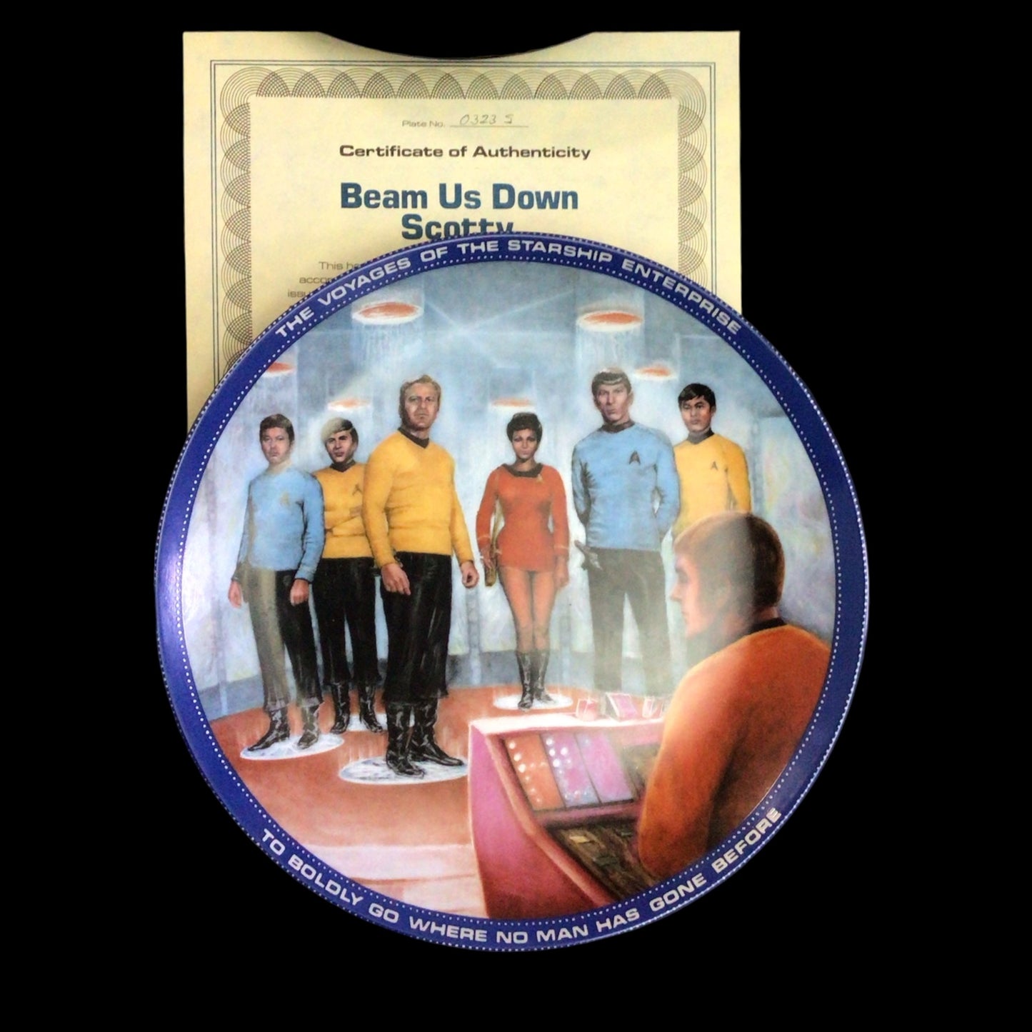 Star Trek Collector Plates "Voyages of the Starship Enterprise" Series Full Set