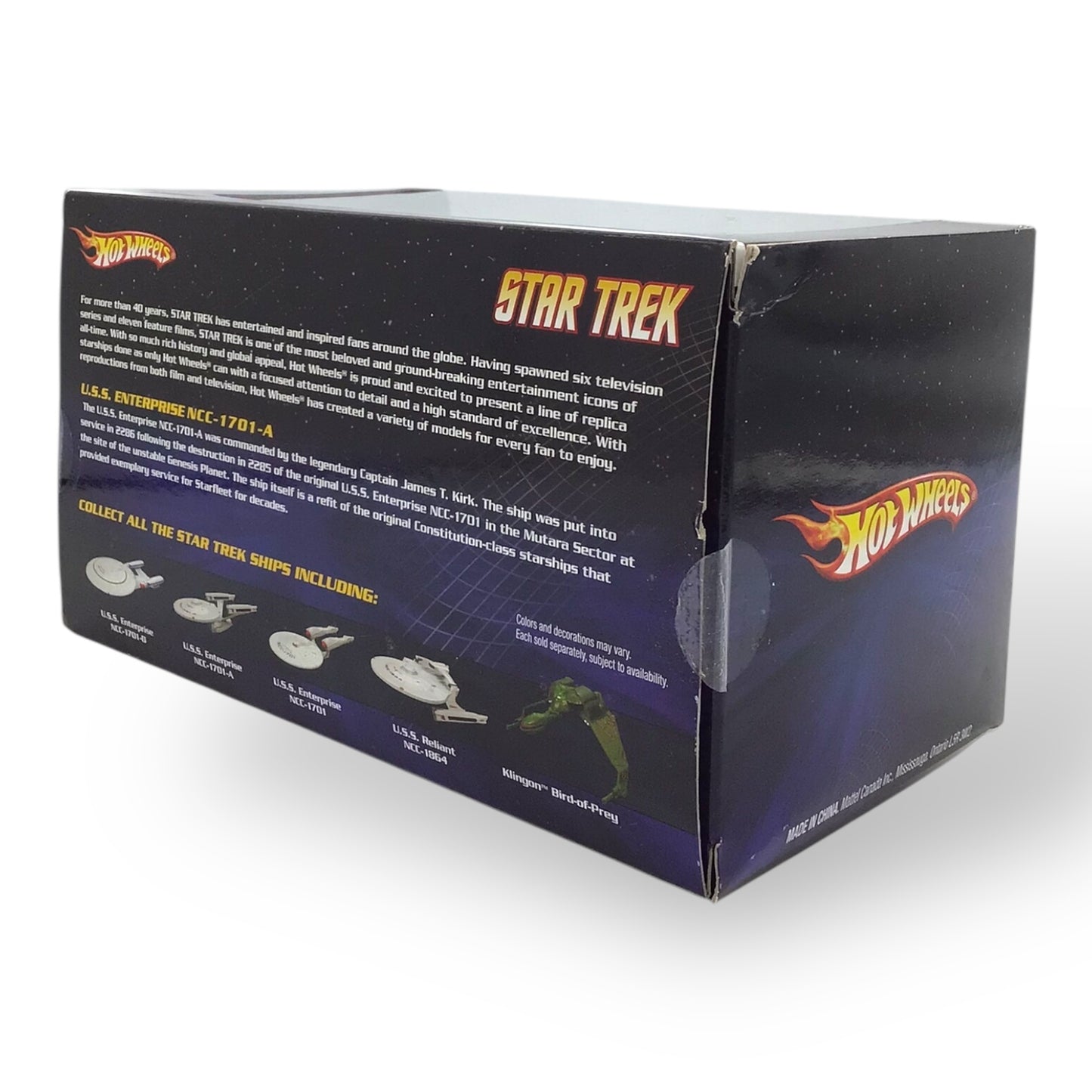 Star Trek U.S.S. Enterprise NCC 1701-D Die-Cast Metal 2009 Hot Wheels