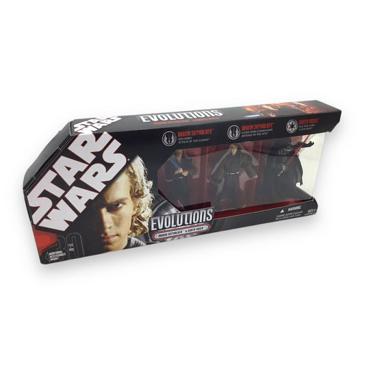 Star Wars Evolutions Anakin Skywalker to Darth Vader Sealed Action Figure Set