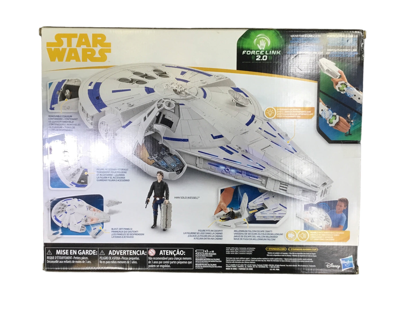 Star Wars Force Link 2.0 Kessel Run Millennium Falcon with Han Solo