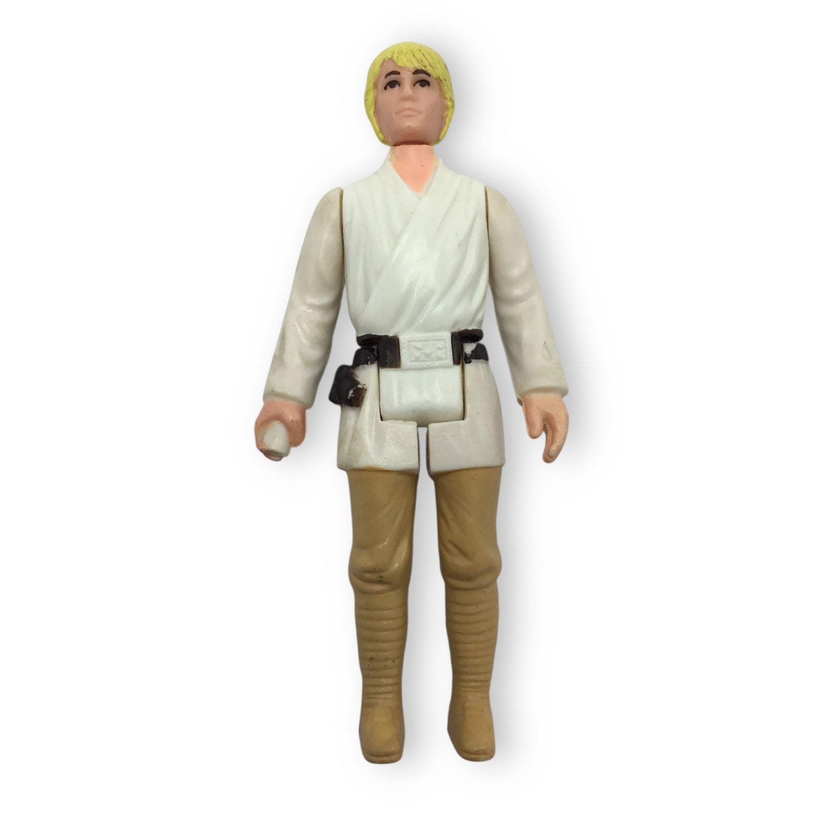 Star Wars Luke Skywalker Kenner Figure Yellow Hair Brown Eyes HK COO Lightsaber Loose