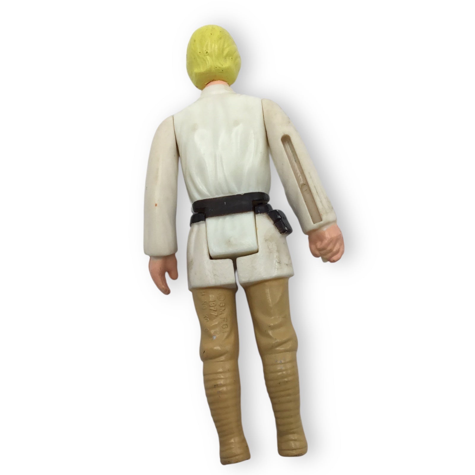 Star Wars Luke Skywalker Kenner Figure Yellow Hair Brown Eyes HK COO Lightsaber Loose