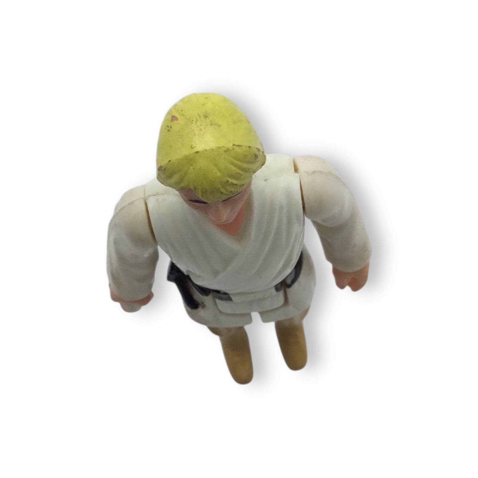 Star Wars Luke Skywalker Kenner Figure Yellow Hair Brown Eyes HK COO Lightsaber Loose