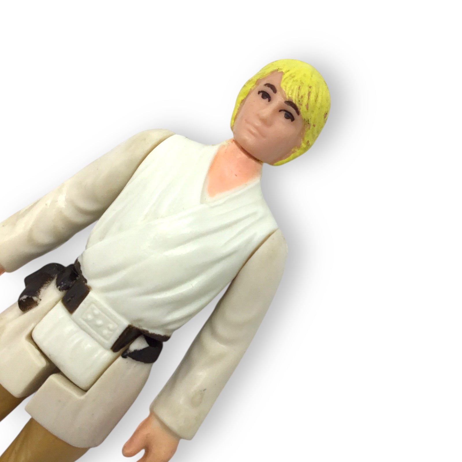 Star Wars Luke Skywalker Kenner Figure Yellow Hair Brown Eyes HK COO Lightsaber Loose