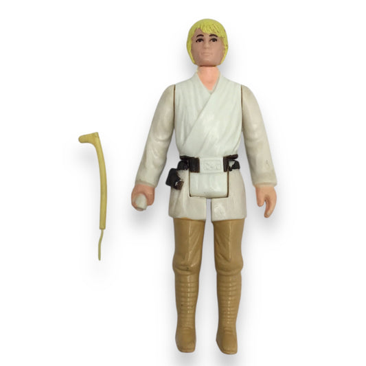 Star Wars Luke Skywalker Kenner Figure Yellow Hair Brown Eyes HK COO Lightsaber Loose