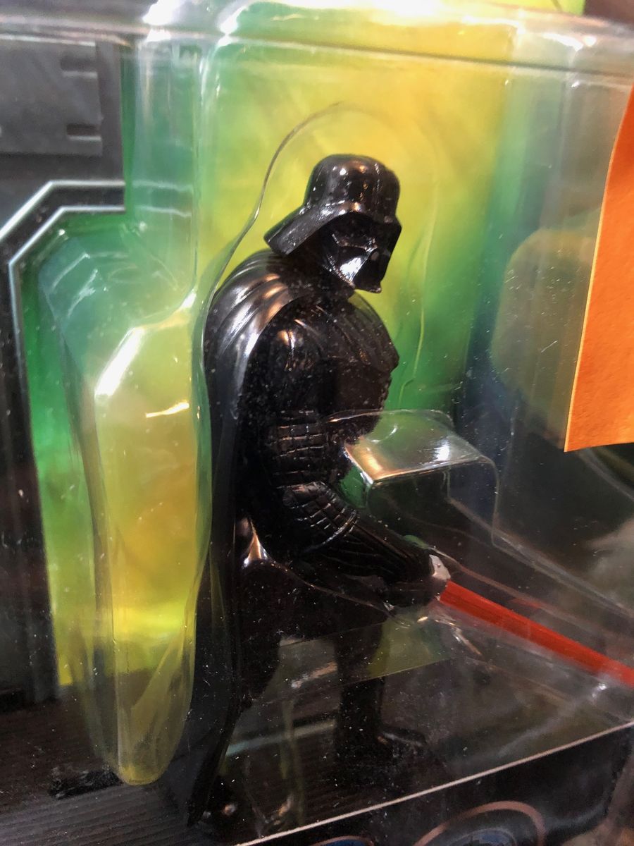 Star Wars- Power of the Force Darth Vader w/ Orange Lightsaber