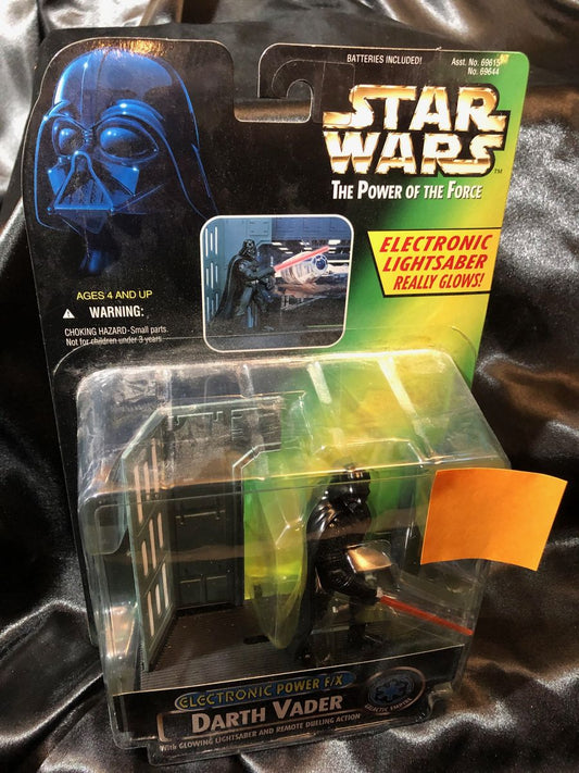 Star Wars- Power of the Force Darth Vader w/ Orange Lightsaber