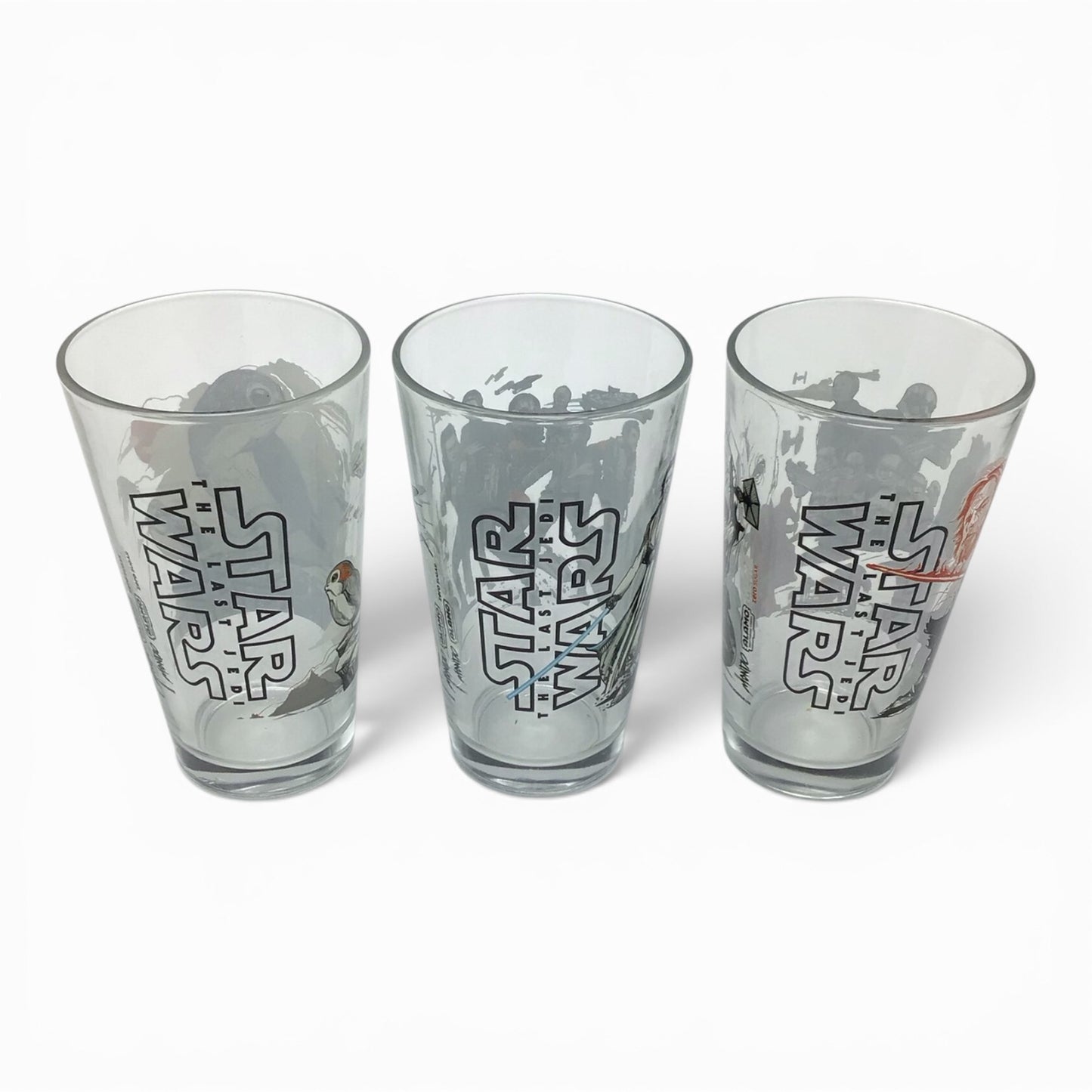 Star Wars The Last Jedi Mondo x Alamo Pint Glass Set of 3