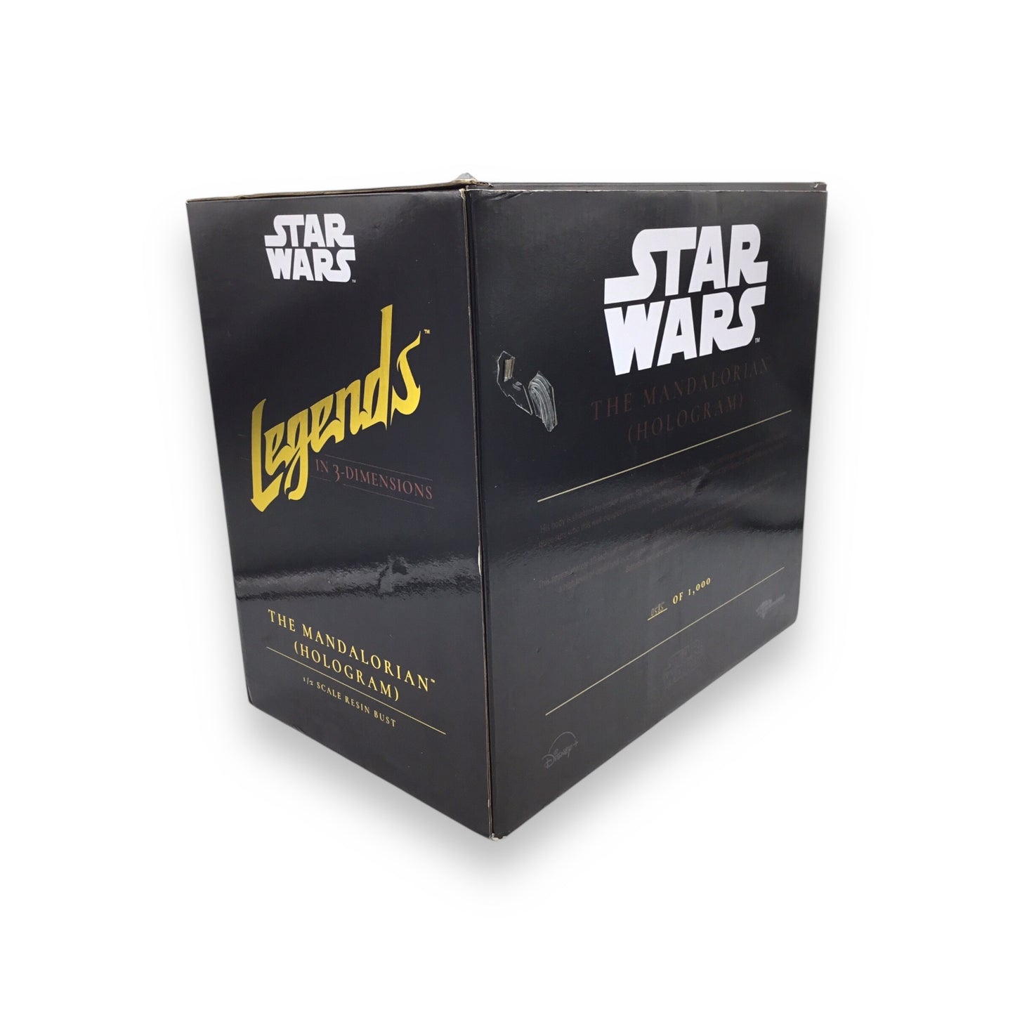 Star Wars The Mandalorian Hologram Light Up Bust SDCC 2021 10" Statue Gentle Giant