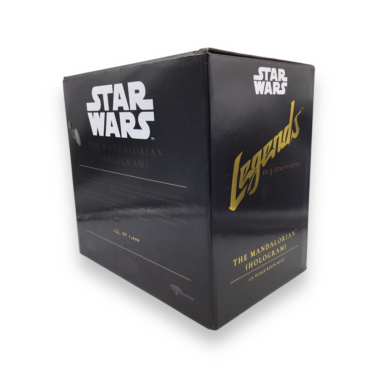 Star Wars The Mandalorian Hologram Light Up Bust SDCC 2021 10" Statue Gentle Giant