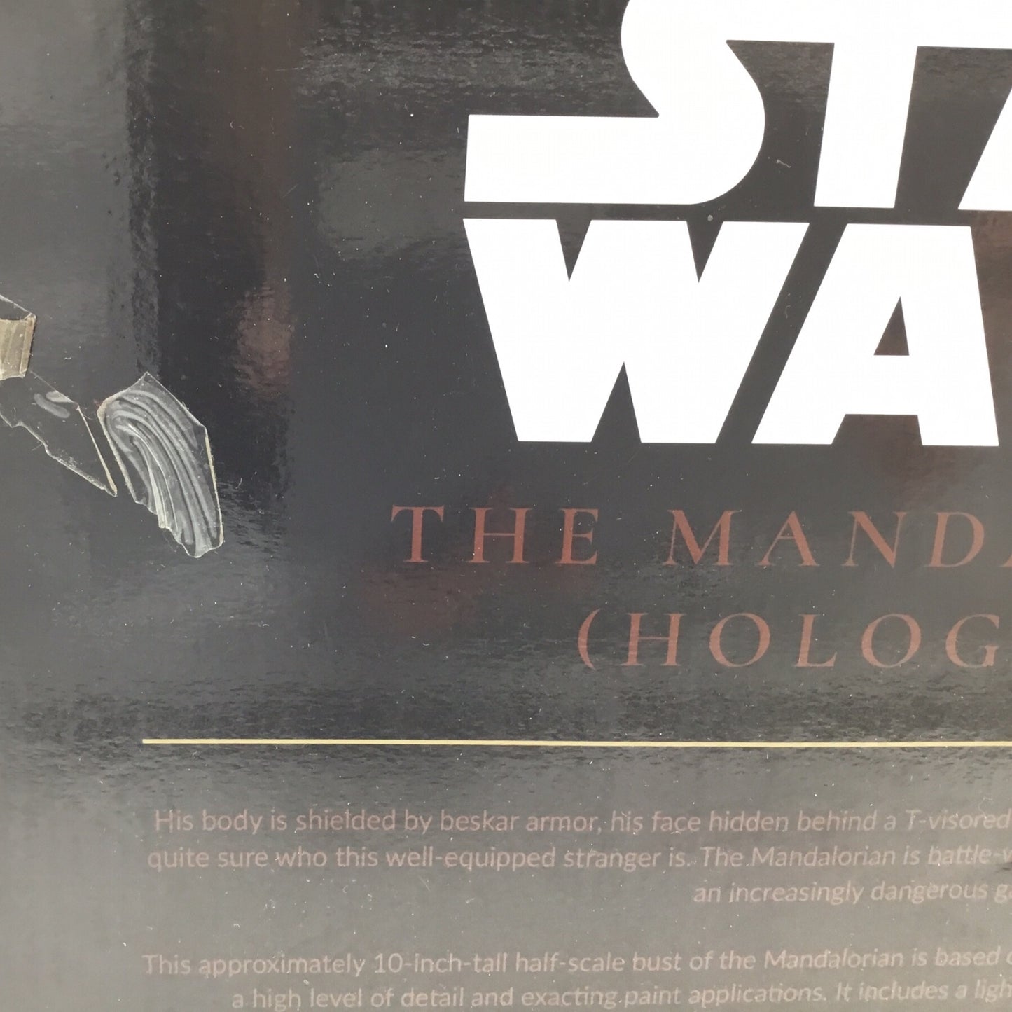 Star Wars The Mandalorian Hologram Light Up Bust SDCC 2021 10" Statue Gentle Giant
