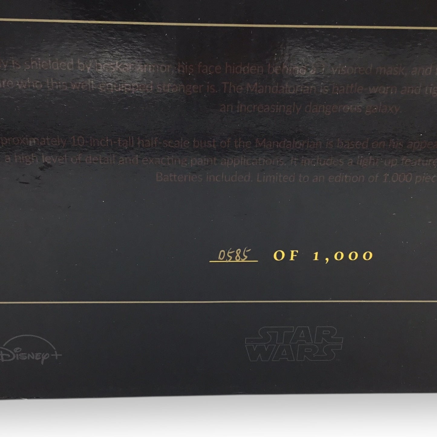 Star Wars The Mandalorian Hologram Light Up Bust SDCC 2021 10" Statue Gentle Giant