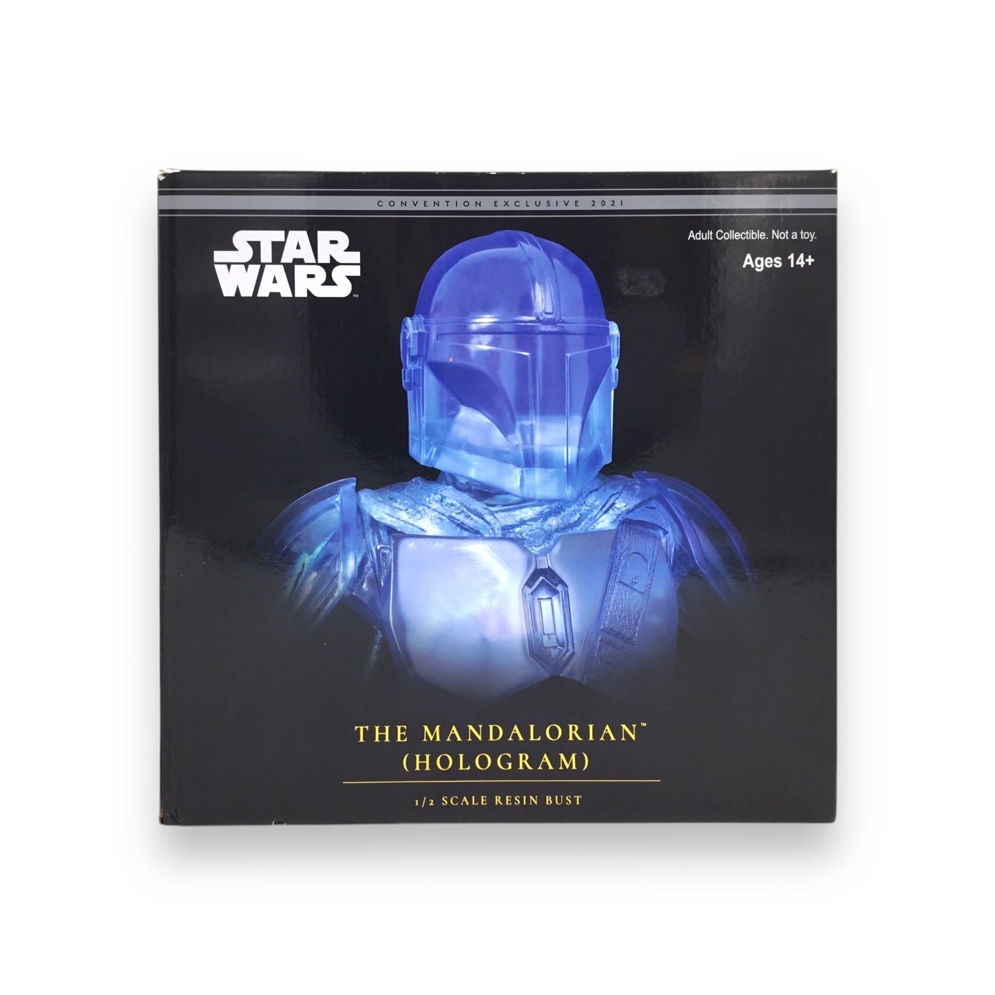 Star Wars The Mandalorian Hologram Light Up Bust SDCC 2021 10" Statue Gentle Giant