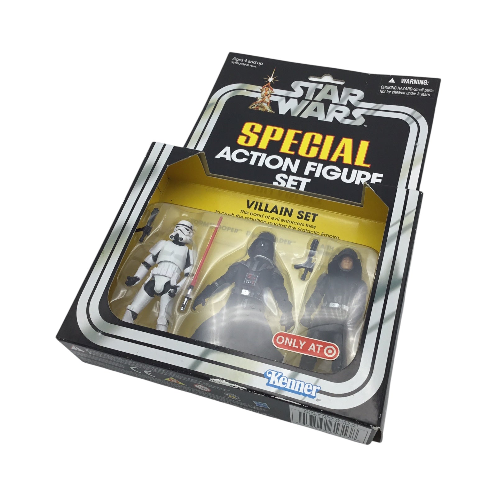 Star Wars Villain Set (Darth Vader, Stormtrooper, Death Squad Commander) Target Exclusive