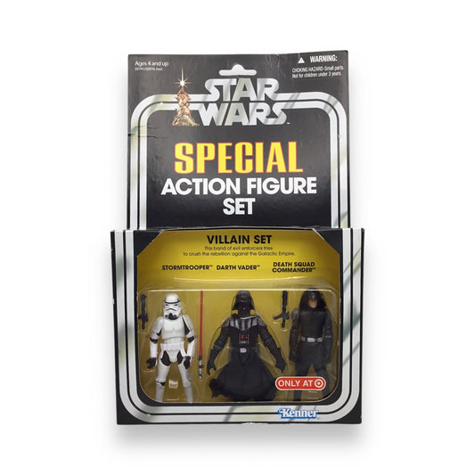 Star Wars Villain Set (Darth Vader, Stormtrooper, Death Squad Commander) Target Exclusive