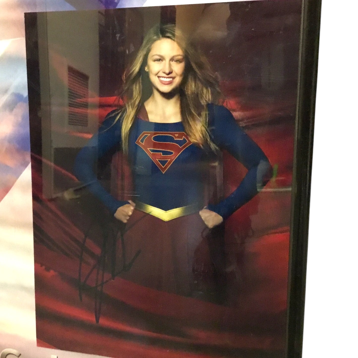 Supergirl Kara Danvers Poster and Signed Photo Framed