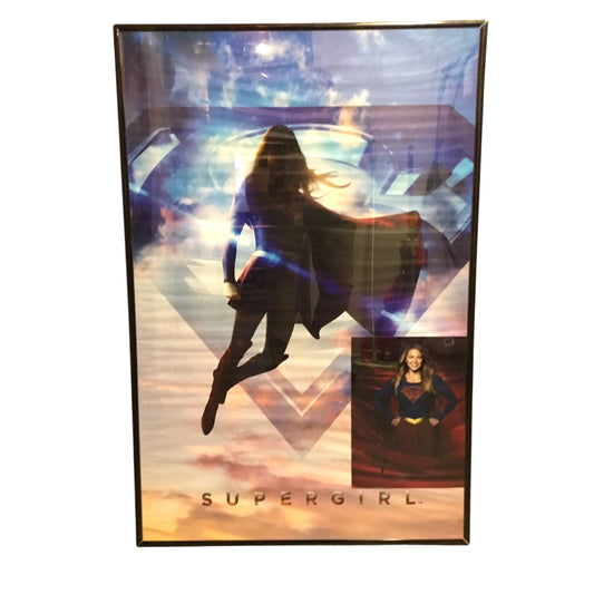 Supergirl Kara Danvers Poster and Signed Photo Framed