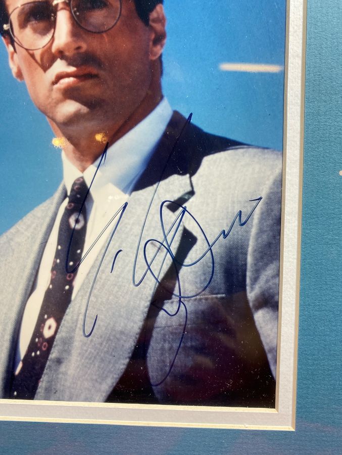 Sylvester Stallone Autographed 8x10" Photo in Matted Frame JSA COA
