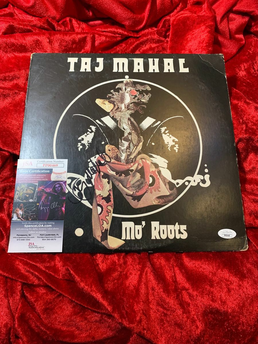 Taj Mahal Autographed Mo' Roots JSA Certification