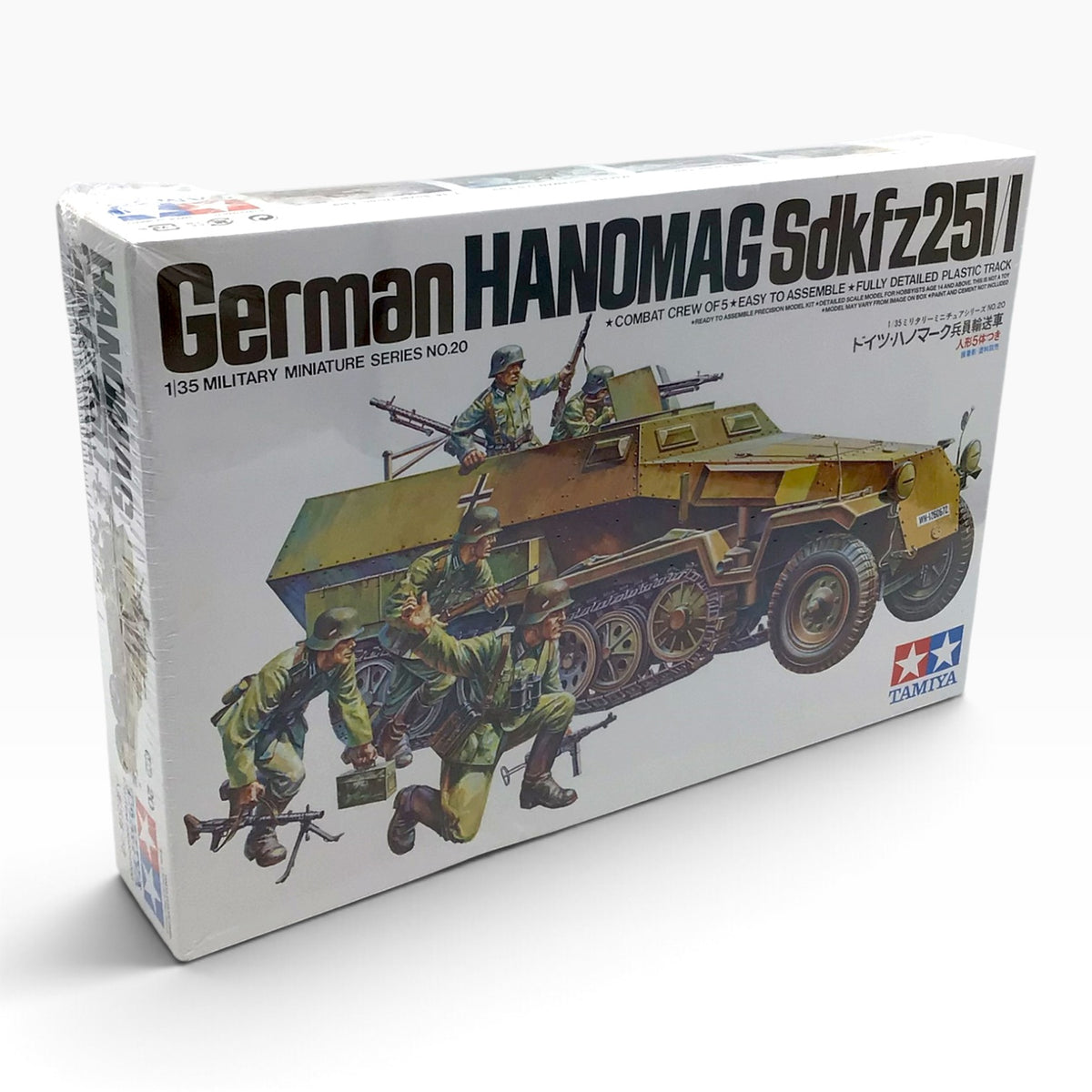 Tamiya German Hanomag Sd.Kfz. 251/1 1:35 Scale Model Kit 35020 – New