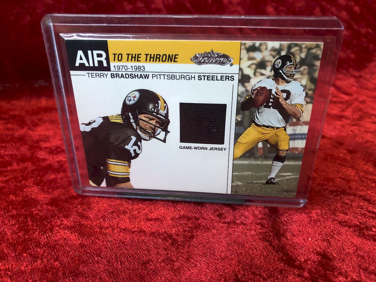 Terry Bradshaw Pittsburgh Steelers Autographed Football & Action Figure in Shadowbox (Copy)