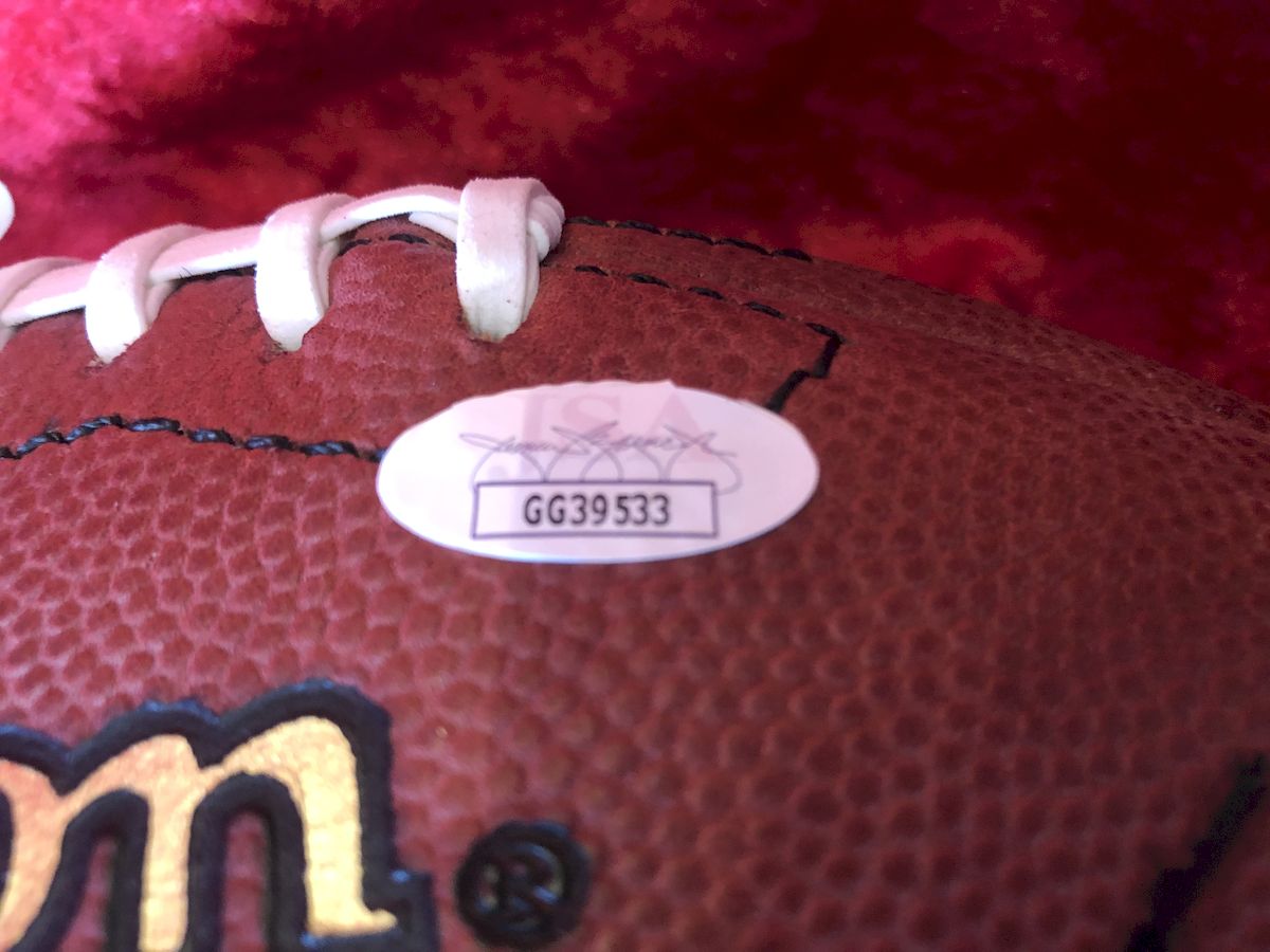 Terry Bradshaw Pittsburgh Steelers Autographed Football & Action Figure in Shadowbox (Copy)