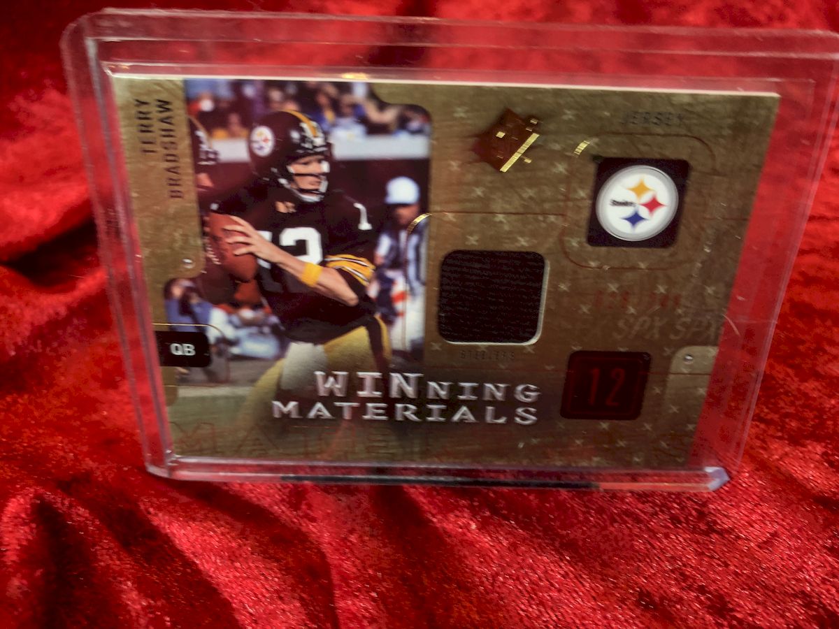 Terry Bradshaw Steelers Certified Authentic Autographed Football Shadowbox