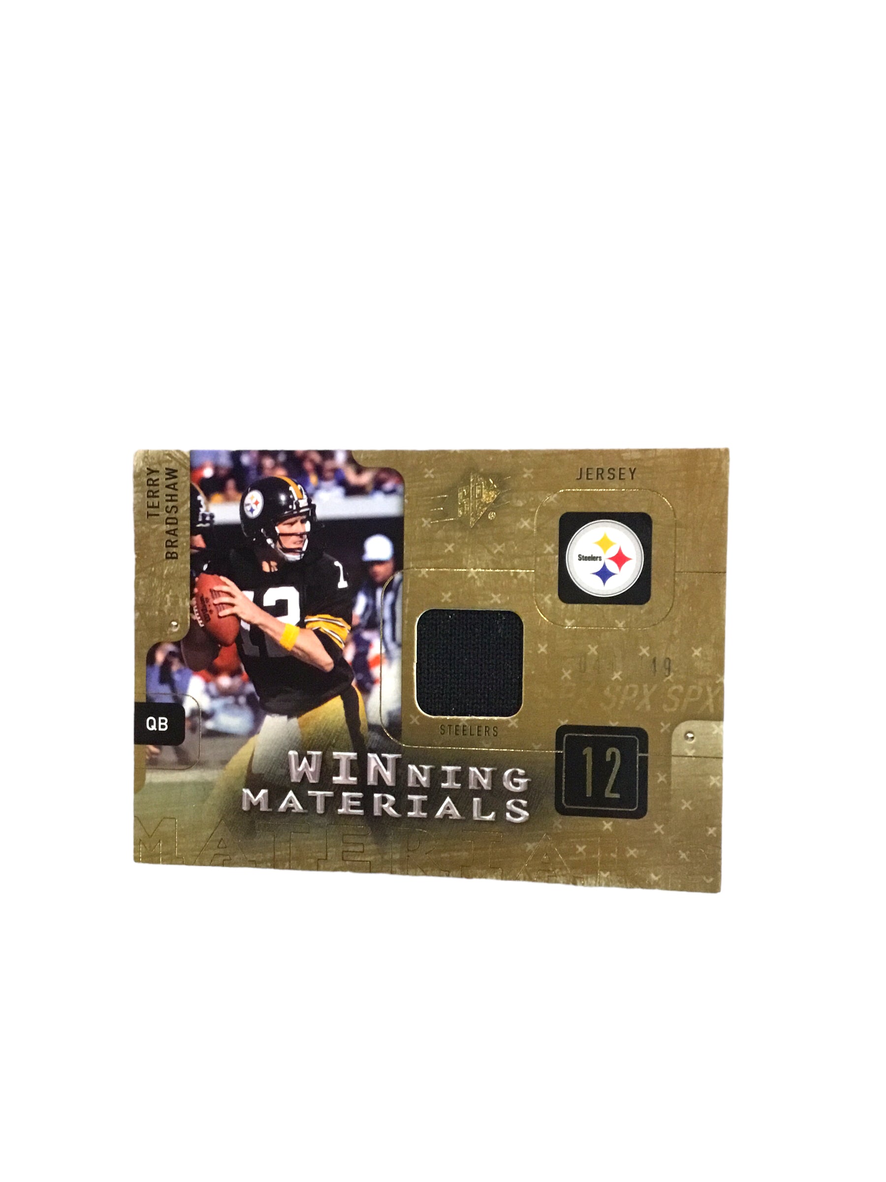 Terry Bradshaw Steelers Signed Mini Helmet Shadowbox w/ GU Card & Figure COA