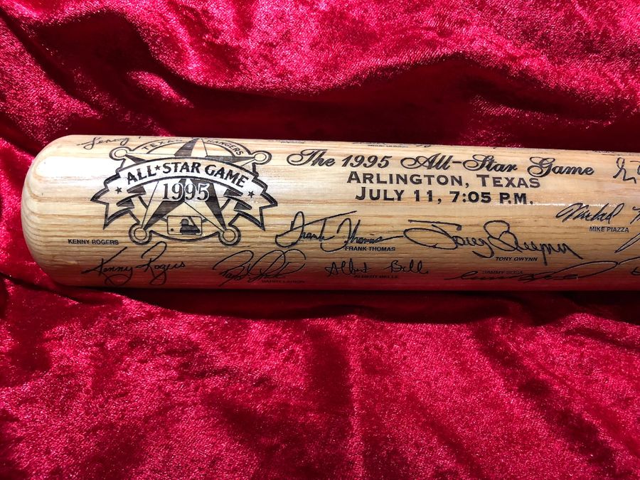 Texas Rangers /200 Limited Edition 1995 All-Star Bat w/ Laser Etched Autos