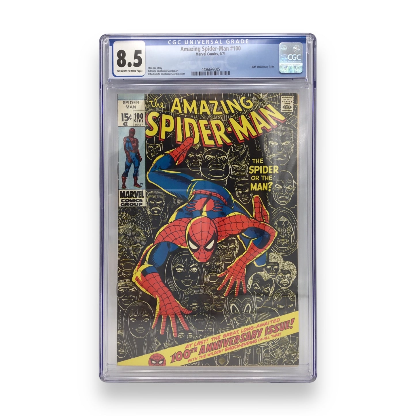 The Amazing Spider-Man #100 - The Spider or the Man? - Marvel 1971 - CGC 8.5